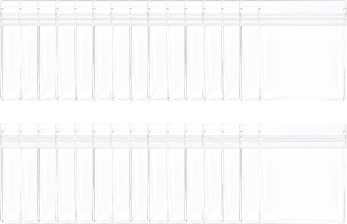 30 PCS Clear Transparent EVA Anti Tarnish Jewelry Storage Bags, Zip Ziplock Jewelry Pouches for Selling & Gift, Little Mini Travel Organizer for Ring Earing Chain Bracelet (S)