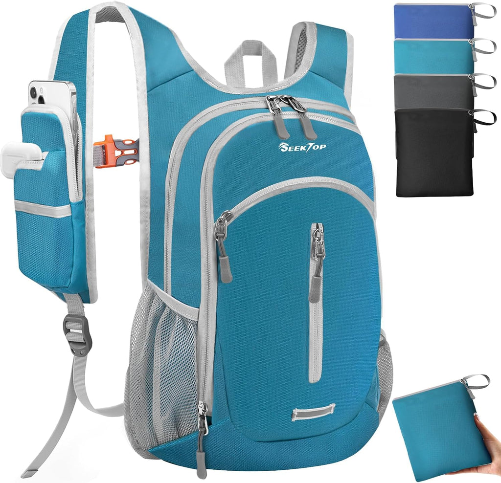 Seektop Small Hiking Backpack Expandable 12L-15L