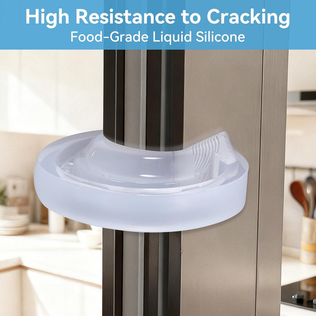 Silicone Door Pinch Guard and Door Slam Stopper, Door Protector for Kids Finger Safety, Anti Door Slamming, Door Close Stopper, Babyproof Doors to Avoid Pinched Fingers, Translucent,1Pcs