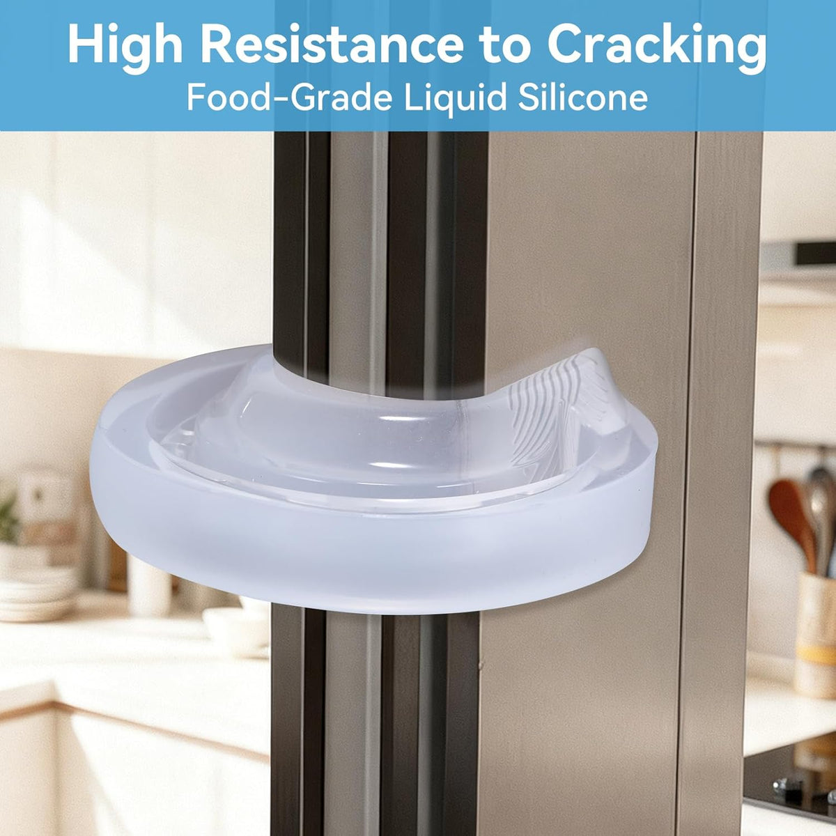 Silicone Door Pinch Guard and Door Slam Stopper, Door Protector for Kids Finger Safety, Anti Door Slamming, Door Close Stopper, Babyproof Doors to Avoid Pinched Fingers, Translucent,1Pcs