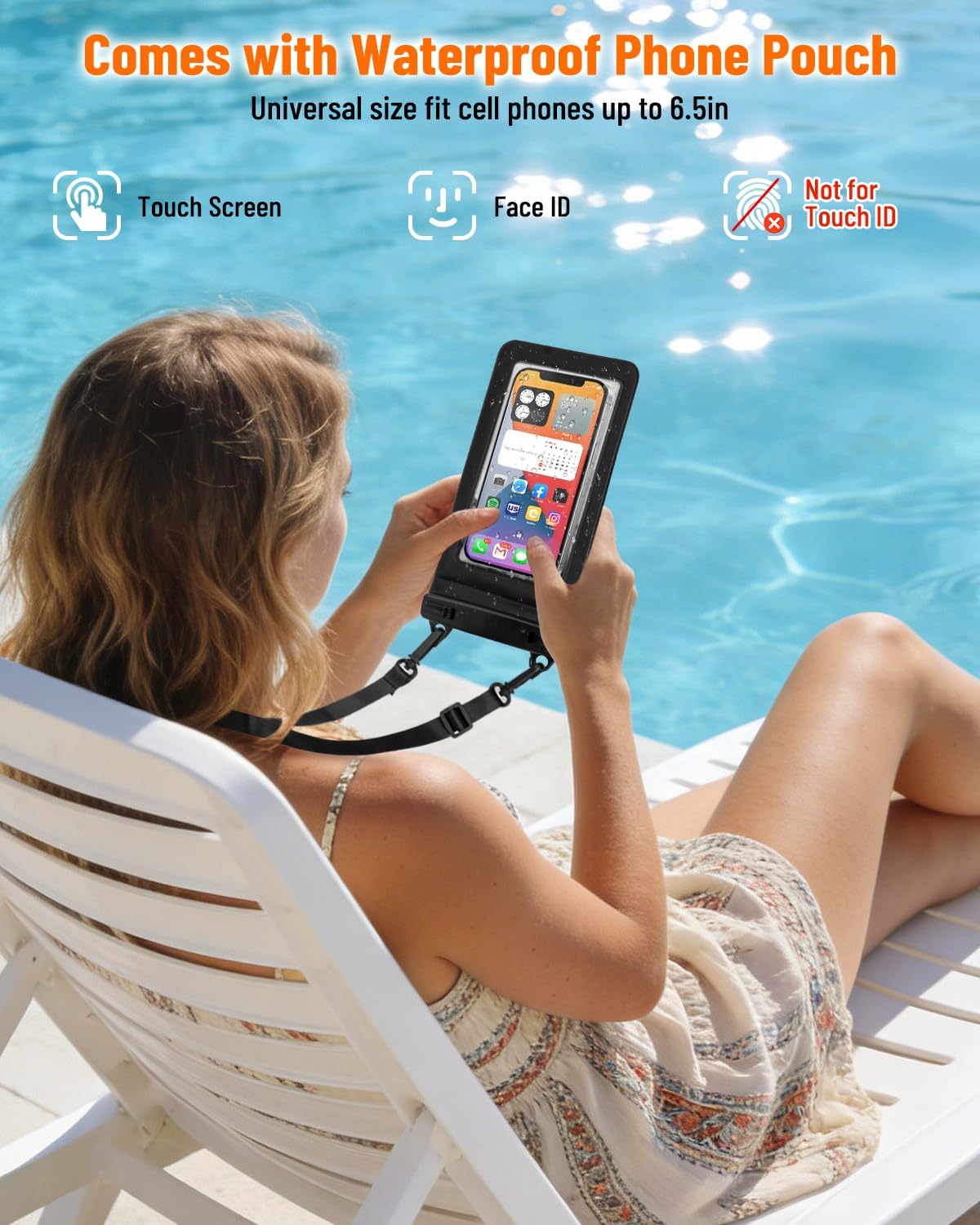 Waterproof Dry Bag Backpack with Waterproof Phone Case Storage Bag
