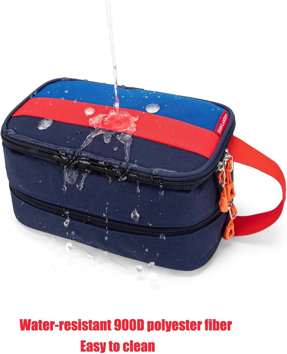 Kids Toiletry Bag for Travel With Carry Handle, Dark Blue