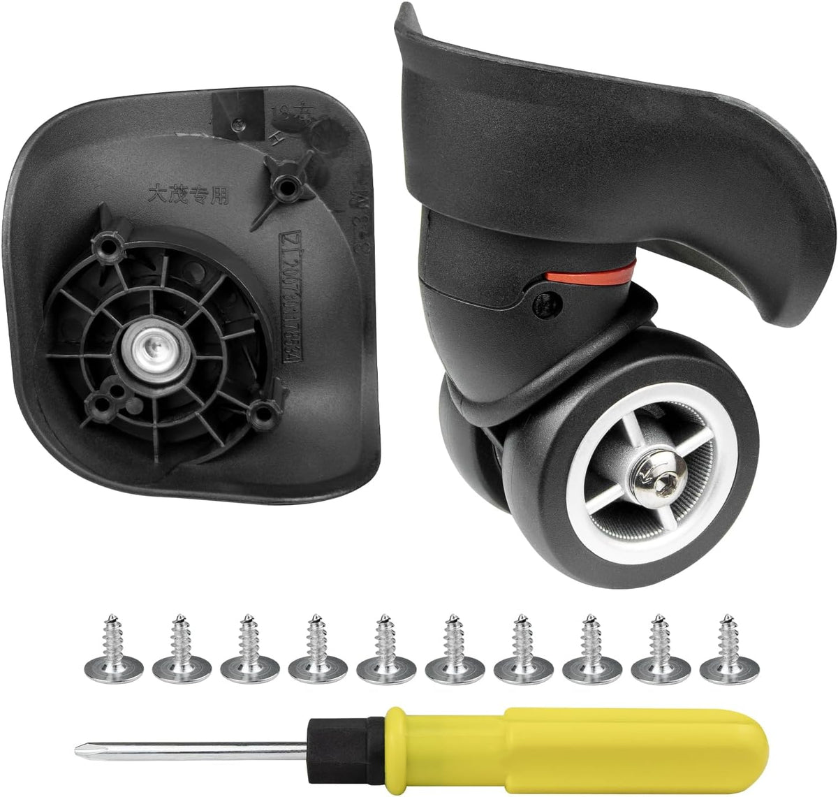 Wheels for Skyway Luggage, Replacement Kit for Suitcase(A08-18-Large)