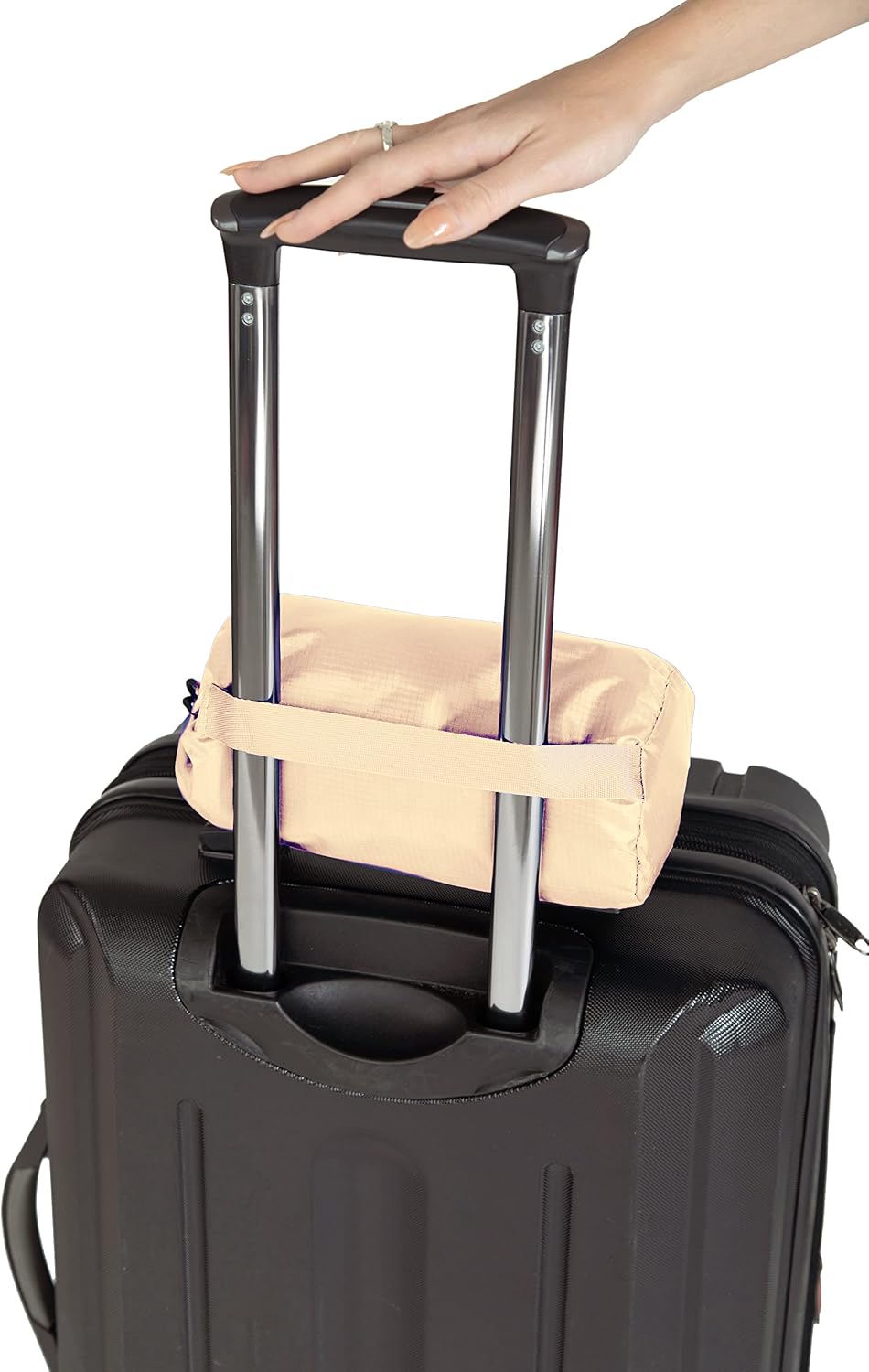 BlueHills Ultra Compact and Compact Light Travel Blankets for Two Value Pack Set of 2 – Airplane Travel Essentials Soft Flight Trips Throw in Portable Cases for Car Plane Travel Gifts – Beige