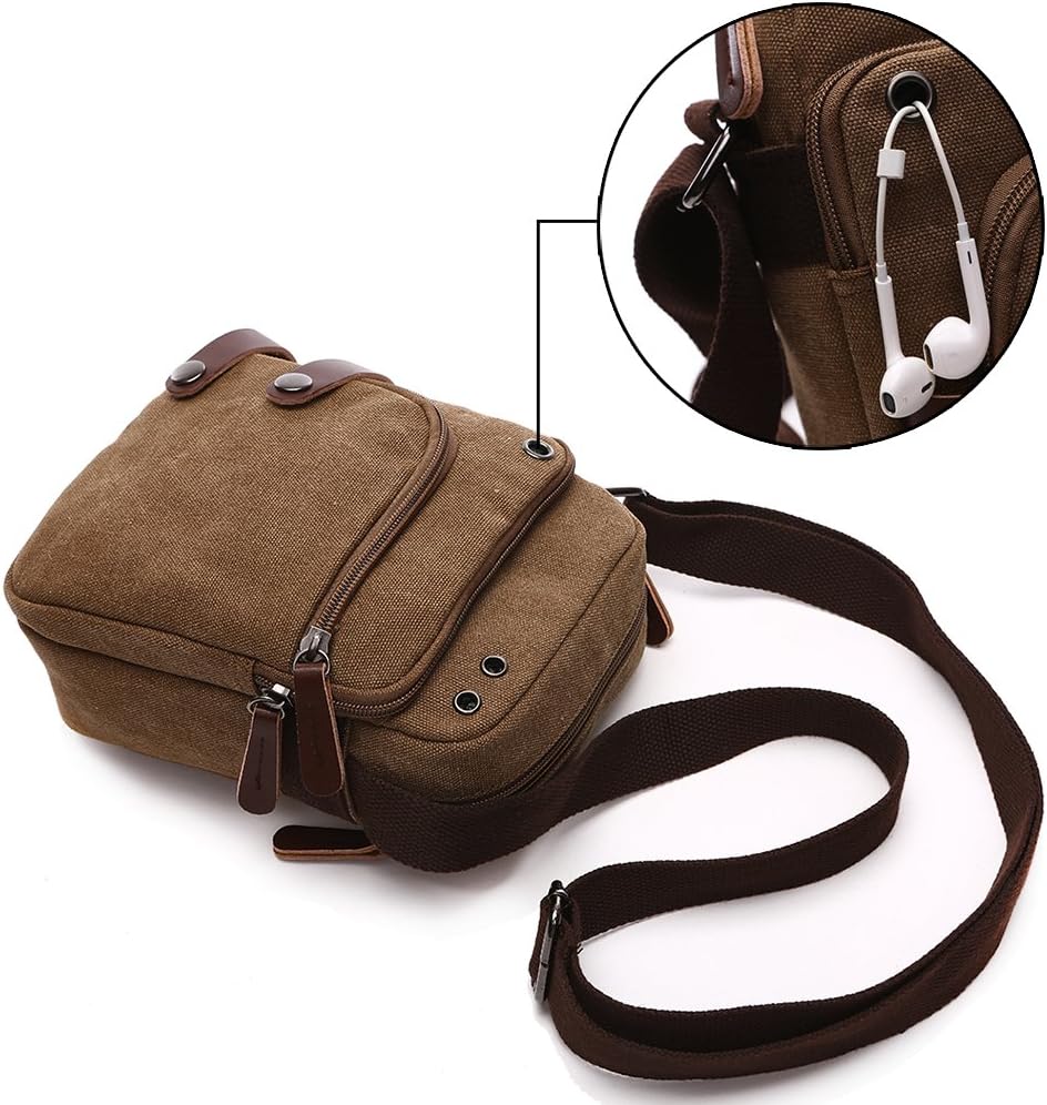 Mini Crossbody Bags for Women and Men Small Purses and Handbags Travel Purse Canvas Shoulder Purse Bag