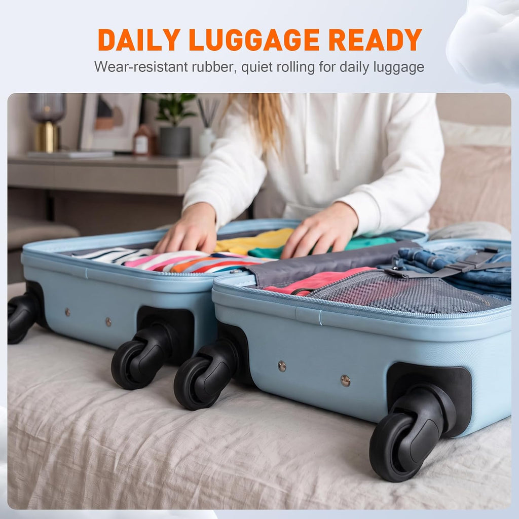 1 Pair Luggage Replacement Caster Wheels, Suitcase Repair Parts W198