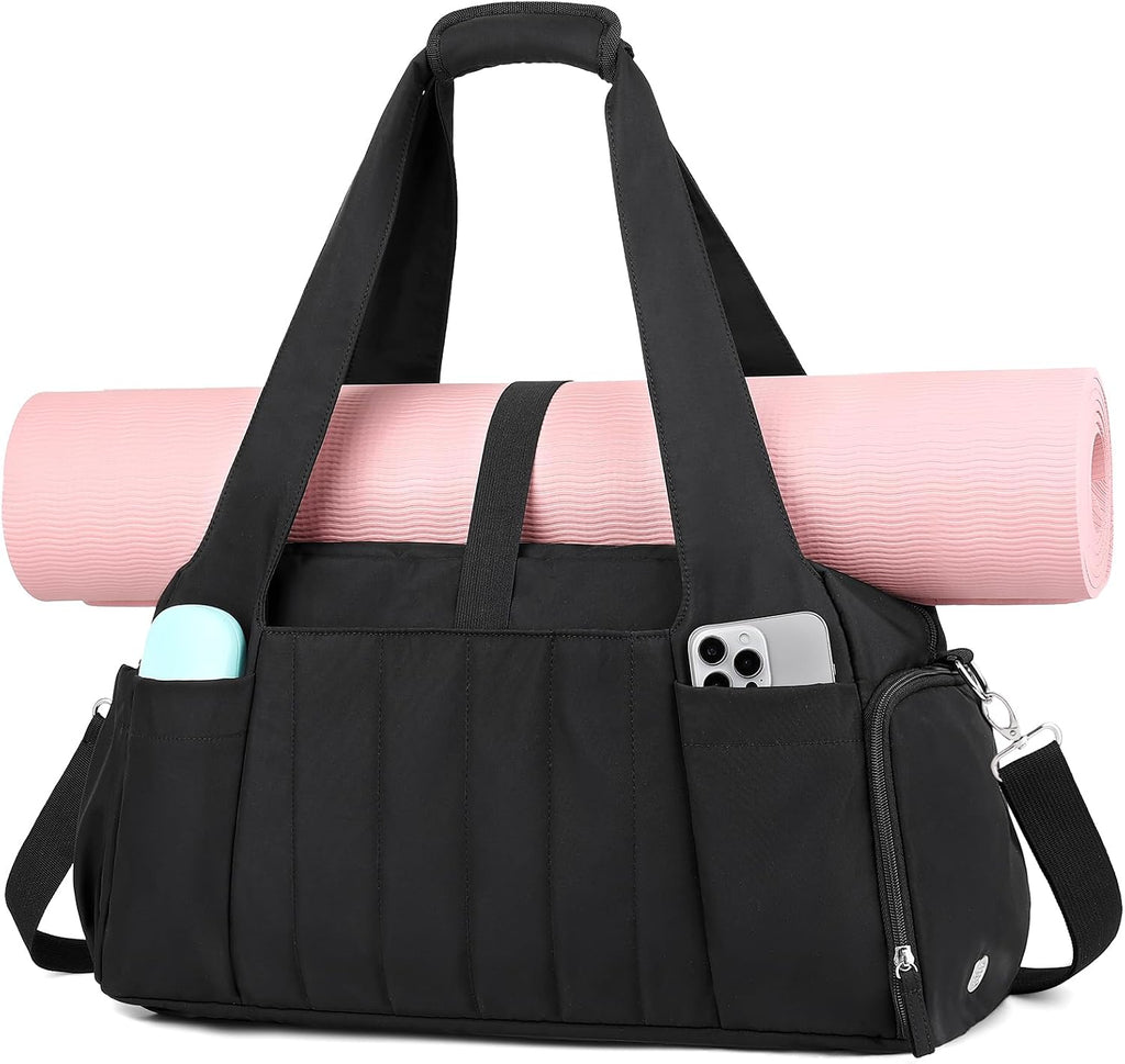 Marvolia Gym Bag for Women with Yoga Mat Holder