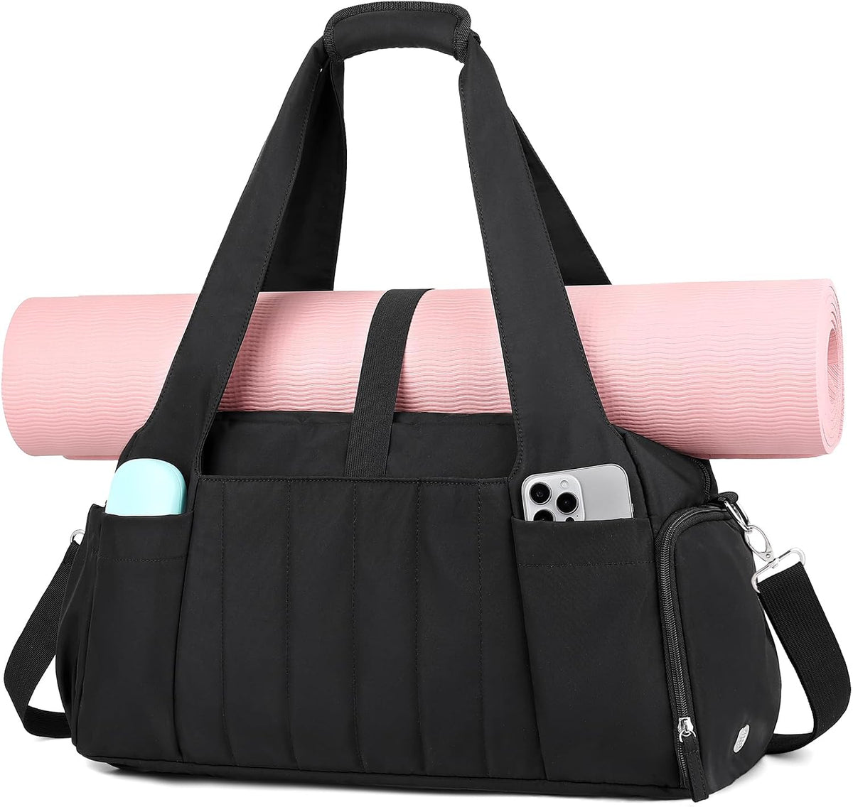 Marvolia Gym Bag for Women with Yoga Mat Holder