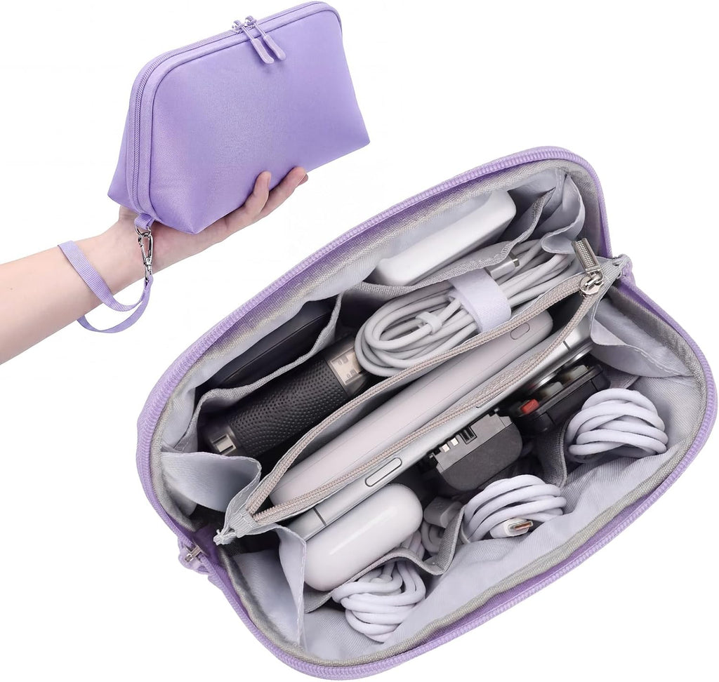 FYY Travel Cable Organizer - 8 Compartments, Lightweight, Water Repellent
