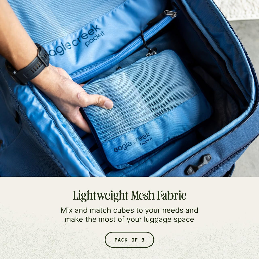 Eagle Creek Pack-It Reveal Cube Set, XS/S/M, Blue Dawn
