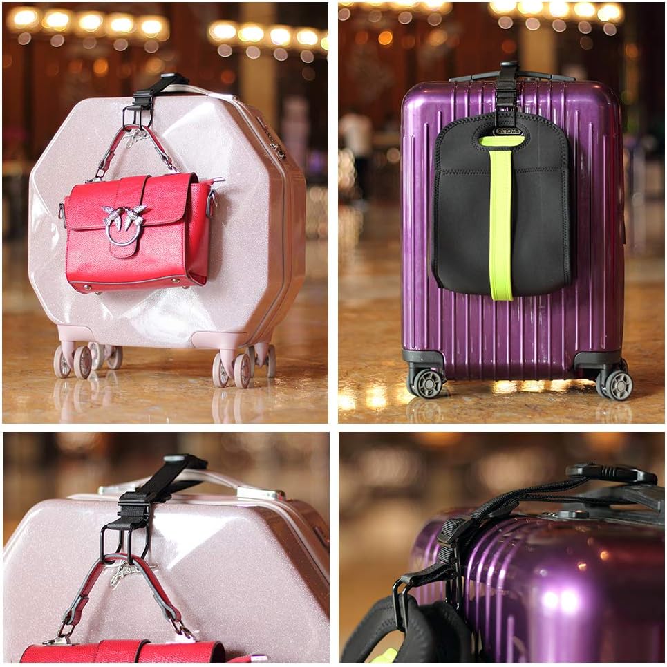 Vigorport Luggage Hook Strap, J Hook for Add A Bag Luggage Travel Essential