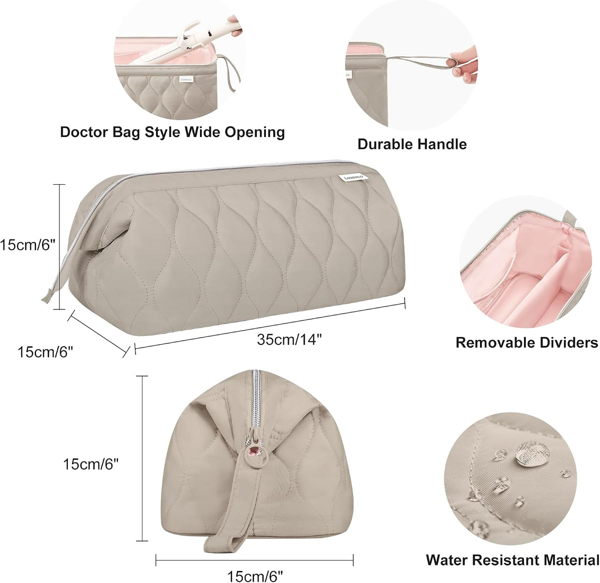 Lexeeco Dyson Airwrap Travel Case for Shark Flex Style Fusion Hair Dryer