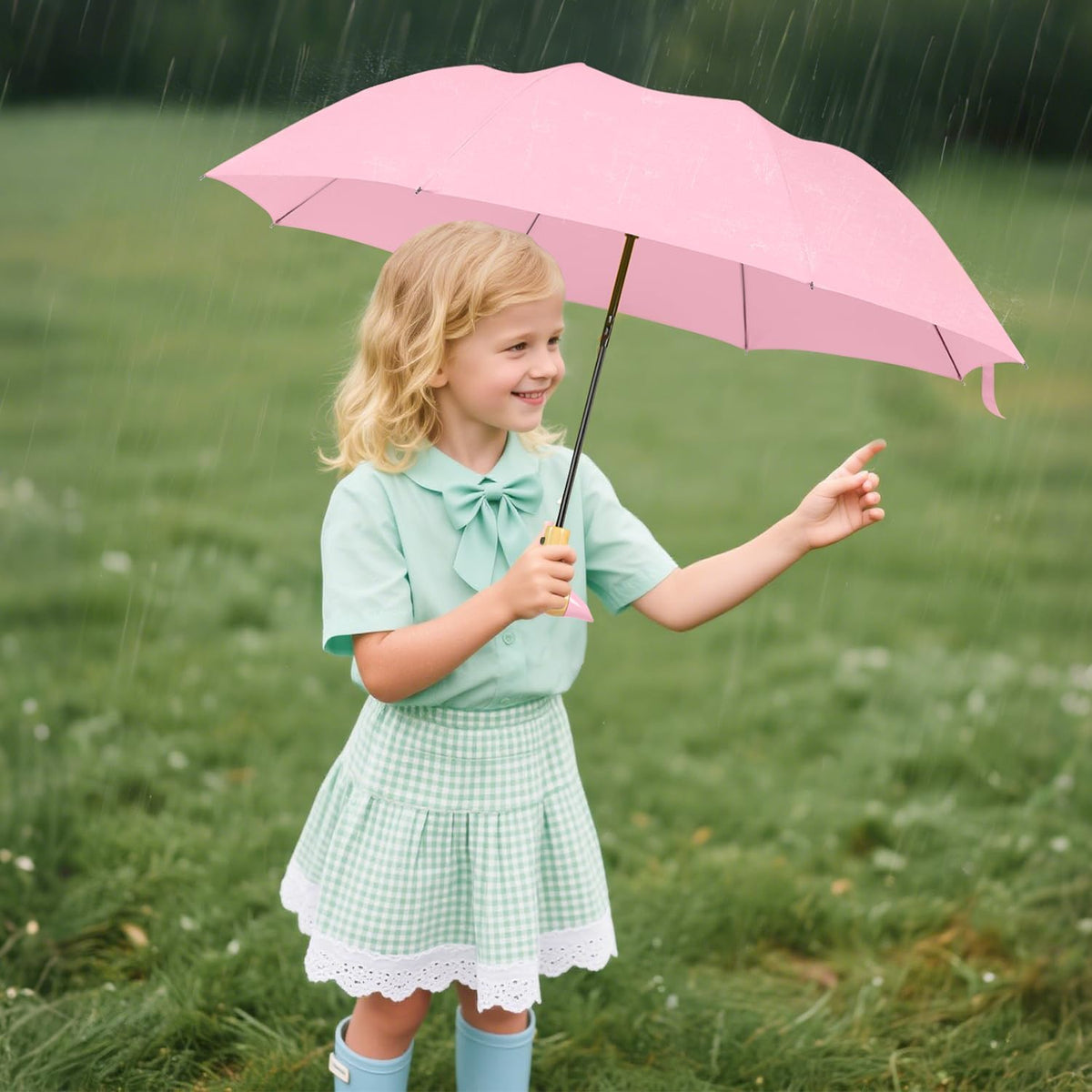 Duck Umbrella Travel Size Cute Compact Portable Waterproof for Kids Gifts
