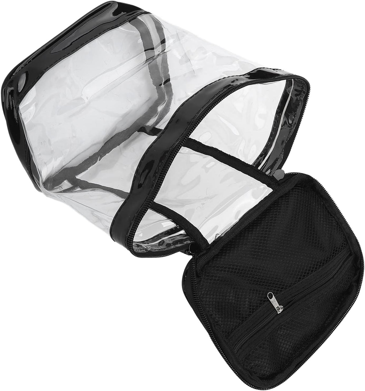 Clear Toiletry Bag, Thick Transparent PVC Travel Organizer