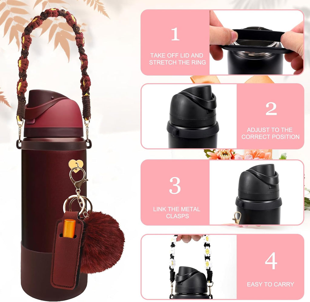 Compatible for Owala FreeSip 32 oz Accessories Bundle:Putting Green