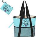 girls trip bags Foldable Waterproof Beach Tote for Women - 8 Zippered Pockets, Lightweight Travel Bag for Swim