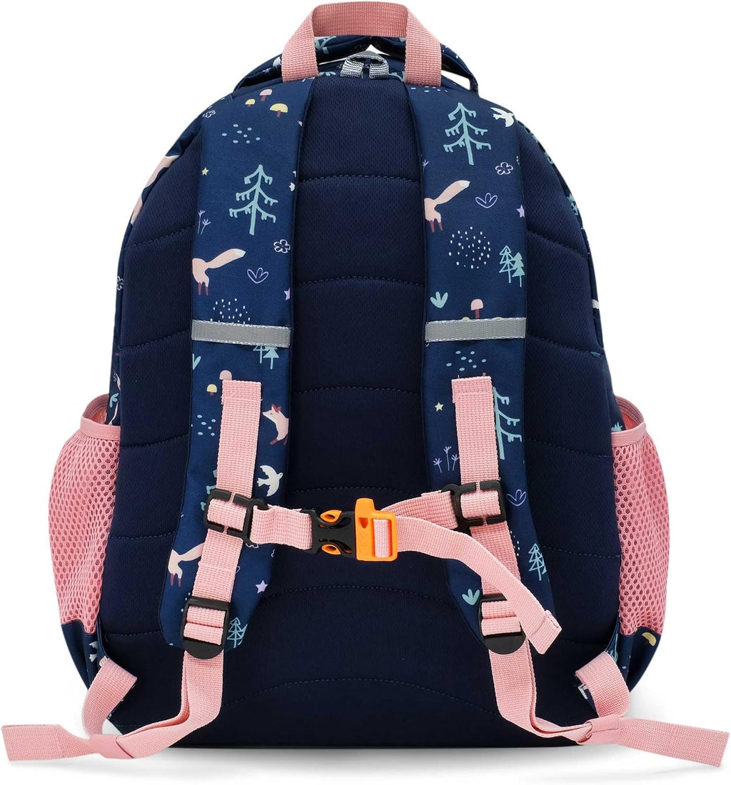 JAN & JUL Xplorer Kids' Backpack for School (Navy Forest, One Size)