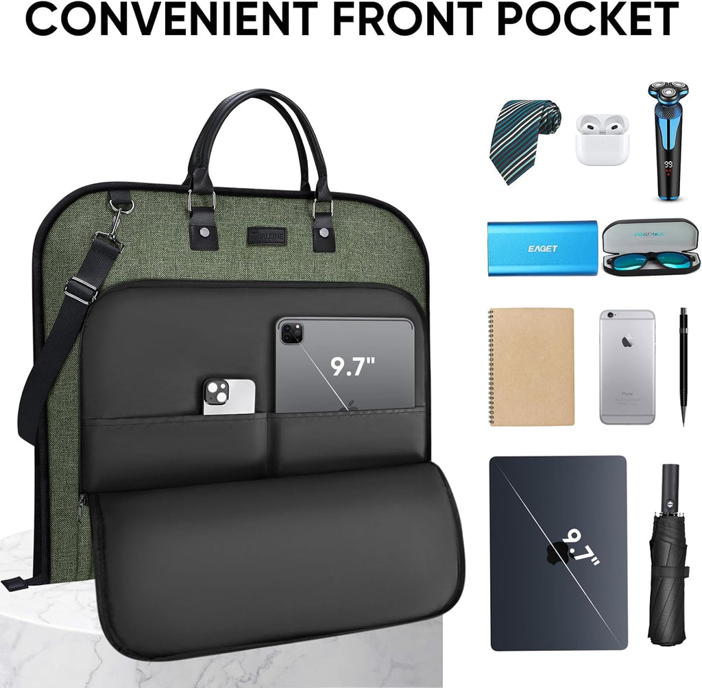 BALEINE Garment Bags for Travel, Water Resistant Carry on Suit Bag