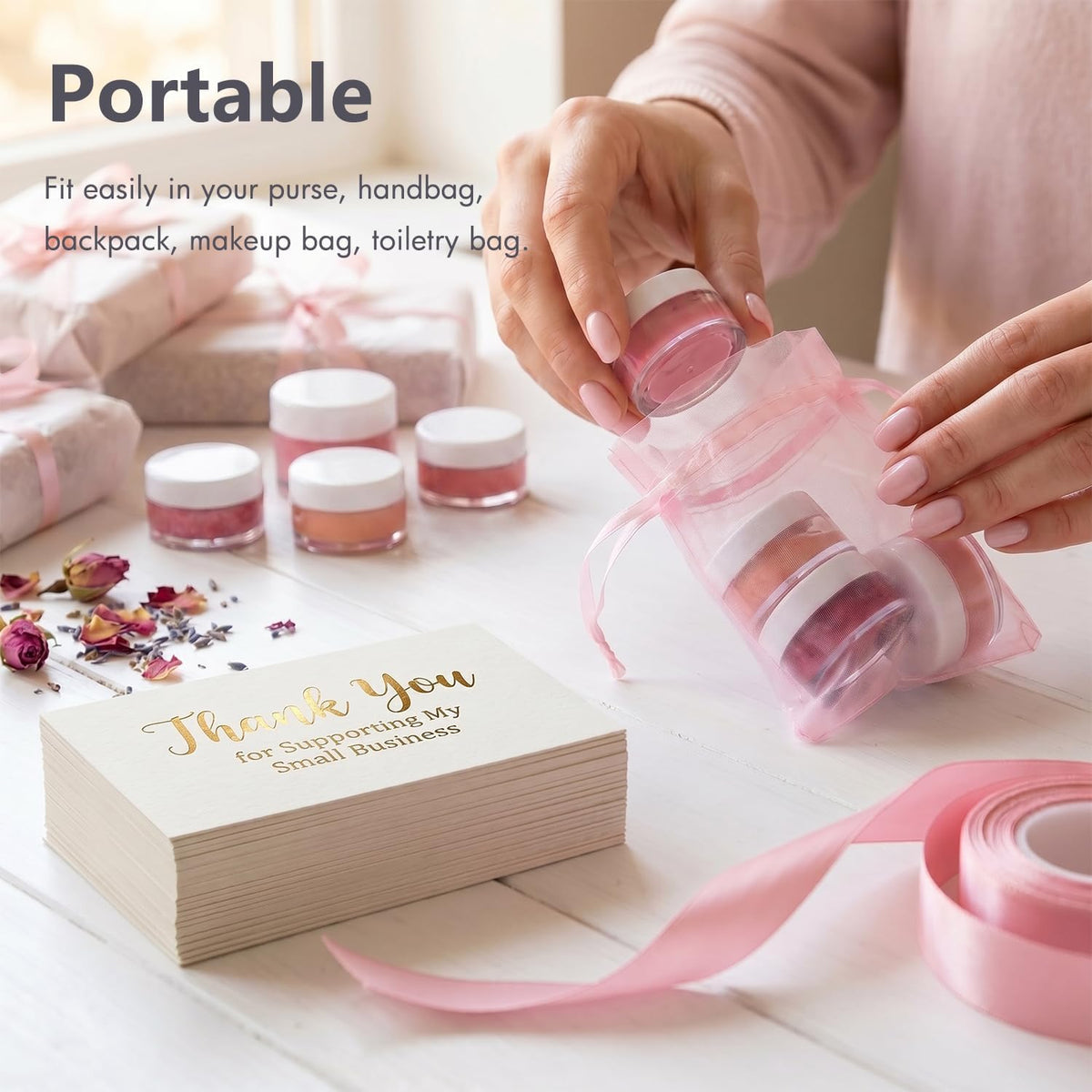 5 Gram Sample Containers 25 Count Small Travel Containers with Lids