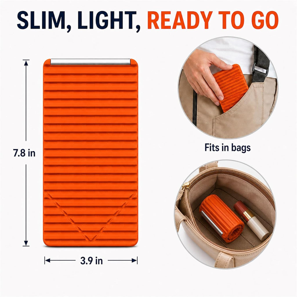 Flexible Silicone Phone Holder, Foldable Stand for Airplane Travel