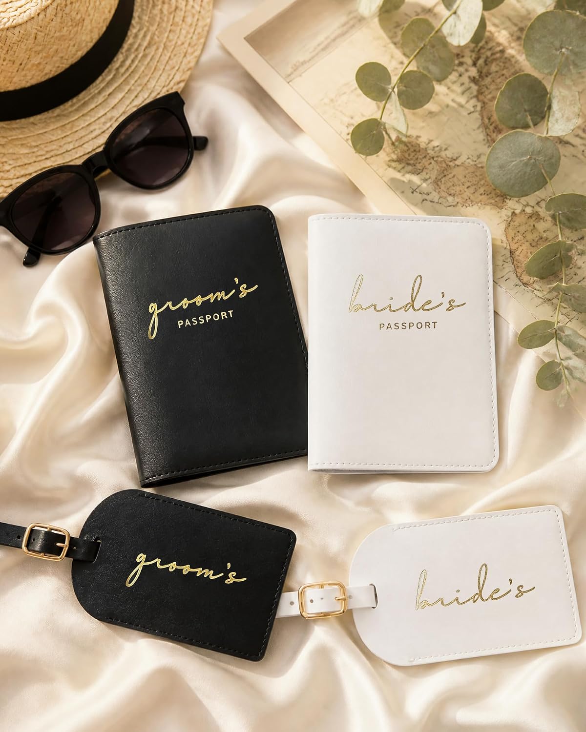 Mr and Mrs Passport Holder Set for Couples