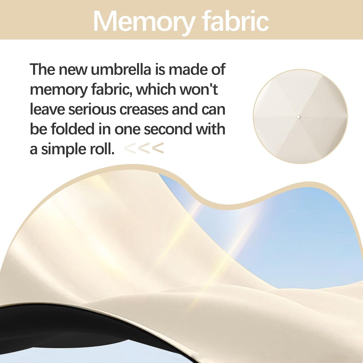 erised's bifrost Mini travel Umbrella with Memory Fabric/1s Compact Folding/Wide Strap/Small Portable/Lightweight/180g/Sun Rain/UV Protection/UPF 50/6 Ribs/Women