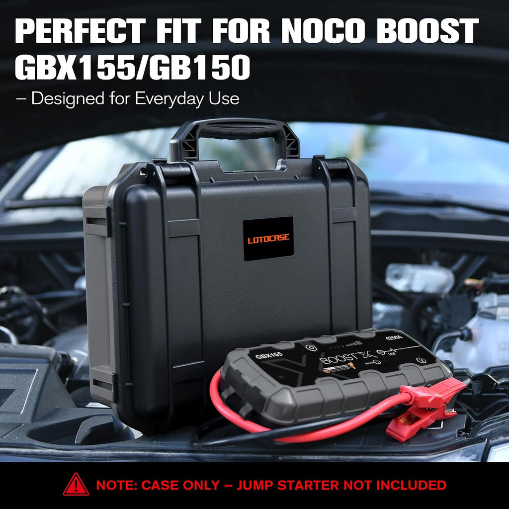 Case for NOCO Boost X GBX155 & GB150 – Waterproof Hard Box with Custom Foam