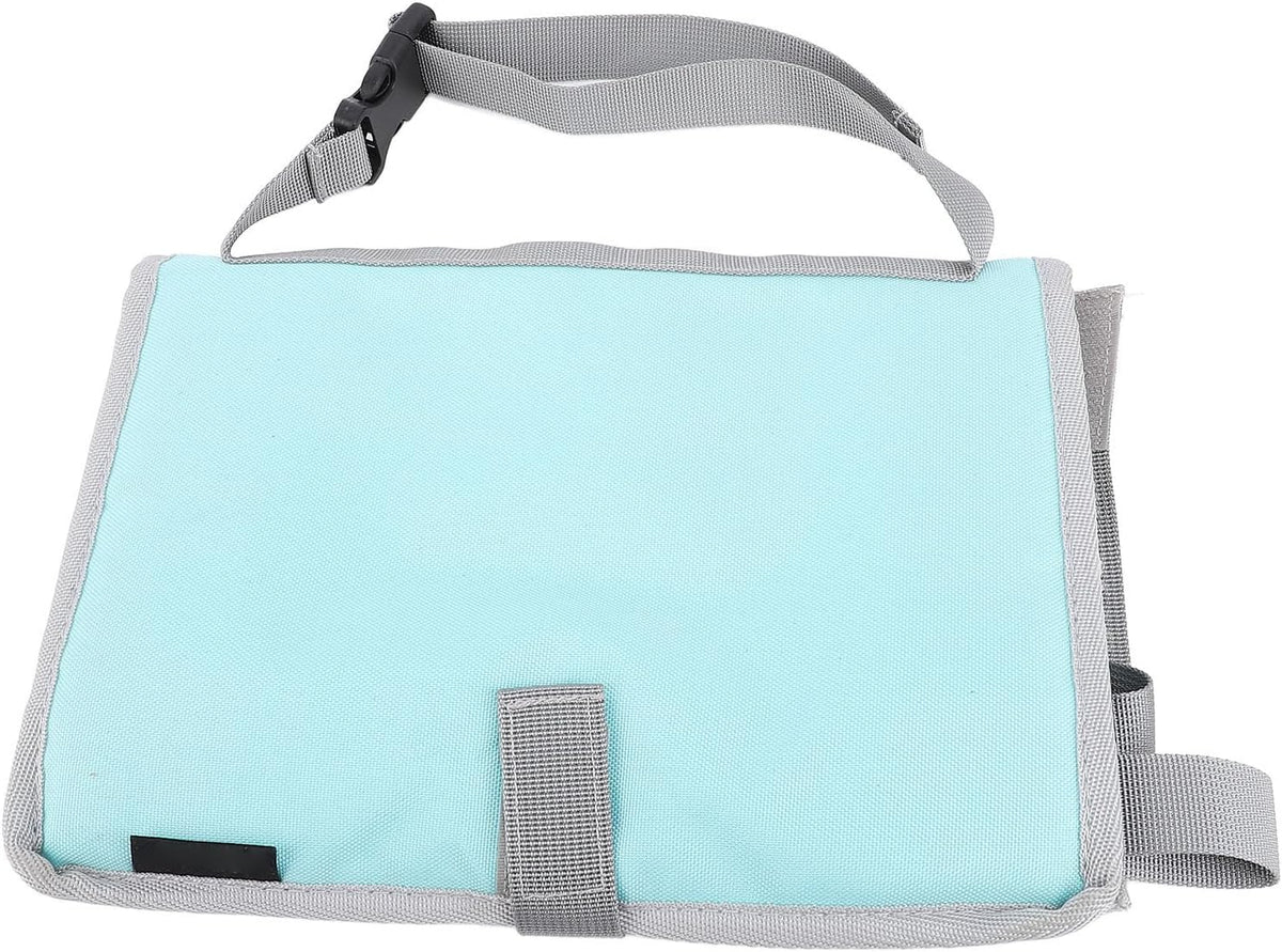Airplane Tray Cover for Kids, Foldable Travel Organizer for Planes (Green)