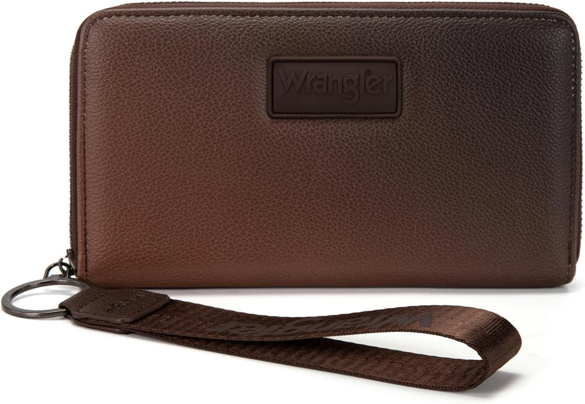 Wrangler Wallet Women RFID Blocking, Gradient Wristlet Wallet for Daily Use