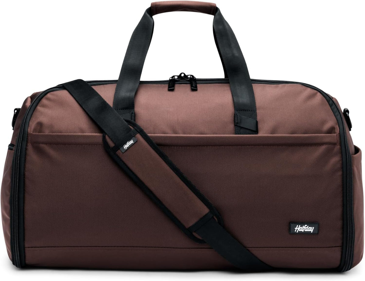 Halfday Convertible 2-in-1 Premium Garment Duffel 45L Weekender, Port