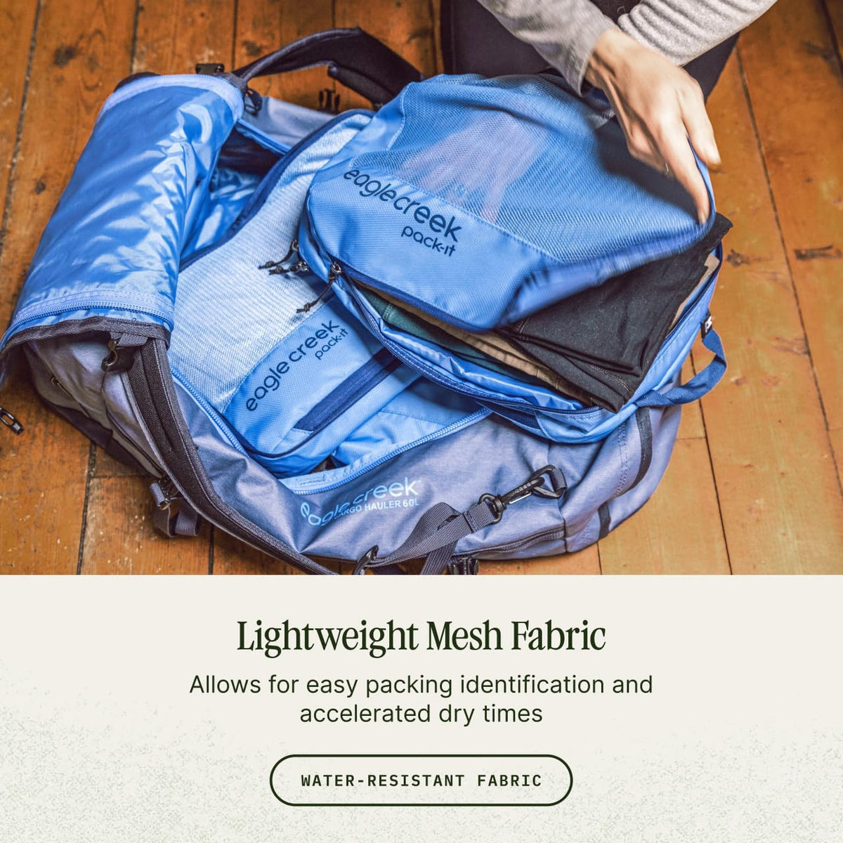 Eagle Creek Pack-It Isolate Compression - Lightweight Cube for Optimizing Luggage Space - Easy-Grab Zipper - Convenient Top Handle - Recycled Materials - Small