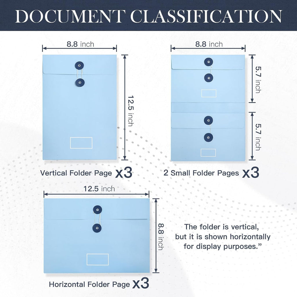 Important Document Organizer|Personal Binder Organizer with Labels Accordion File Stylish Binder for Storing Important Papers, Certificates, Passports, Photos, and Letters (Khaki)