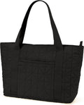 REVOTRA Tote Bag for Women, Puffer Work bag with Zipper, Quilted tote bag, Magnetic Pocket, Purse for Travel, Gym, College
