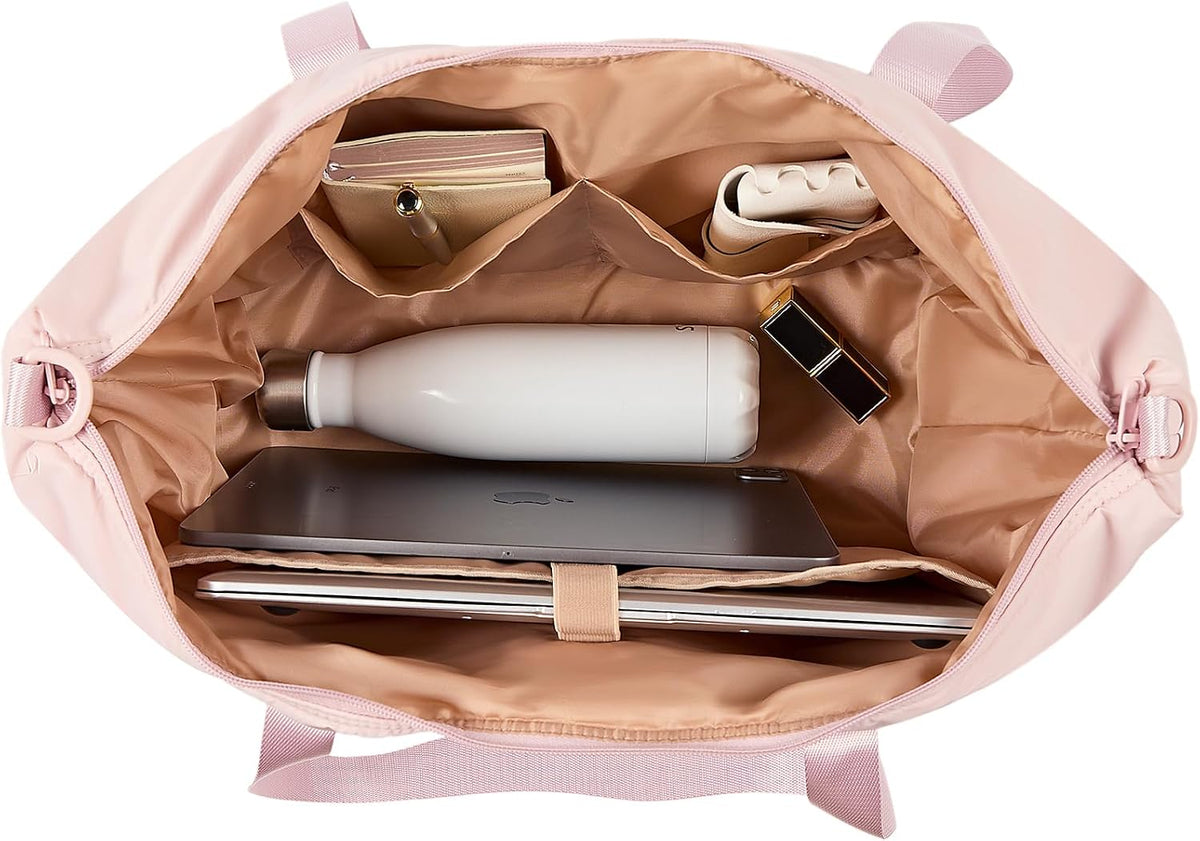 NISHEL Double-Layer Carry On Travel Bag with Shoe Compartment