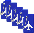 5Pack Silicone Luggage Tag with Name ID Card Perfect to Quickly Spot Luggage Suitcase By Ovener