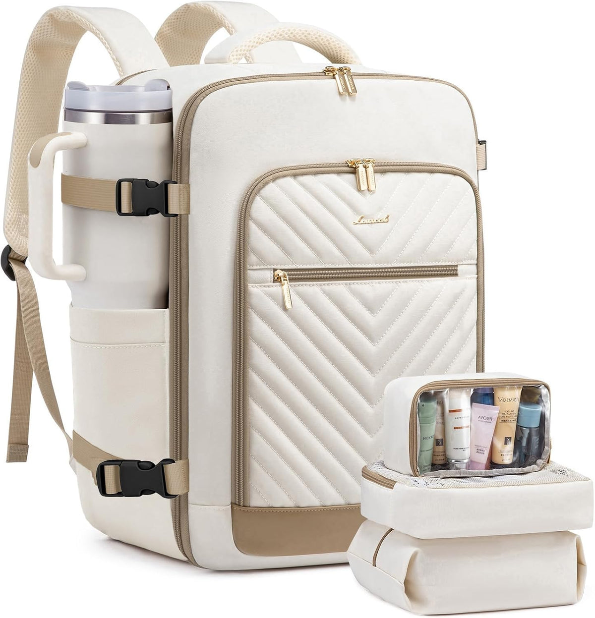 LOVEVOOK Travel Backpack For Women,50L Carry On TSA Personal Item Bag