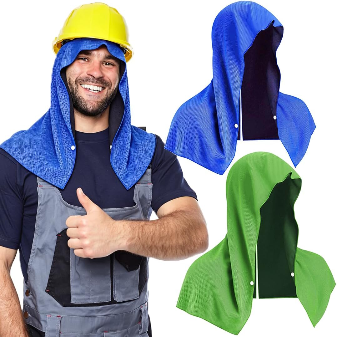 (2PCS) Sports Towel, Instant Cooling Towel, Quick Dry Travel Towel, Ice Sports Hat, Quick Dry Microfiber, Cooler Heat Relief Towel, Microfiber, Instant Cooling for Sport, Gym, Camping