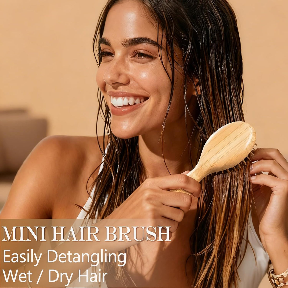 12 Pack Mini Detangling Hair Brush & 12 Color Dual-Tip Marker