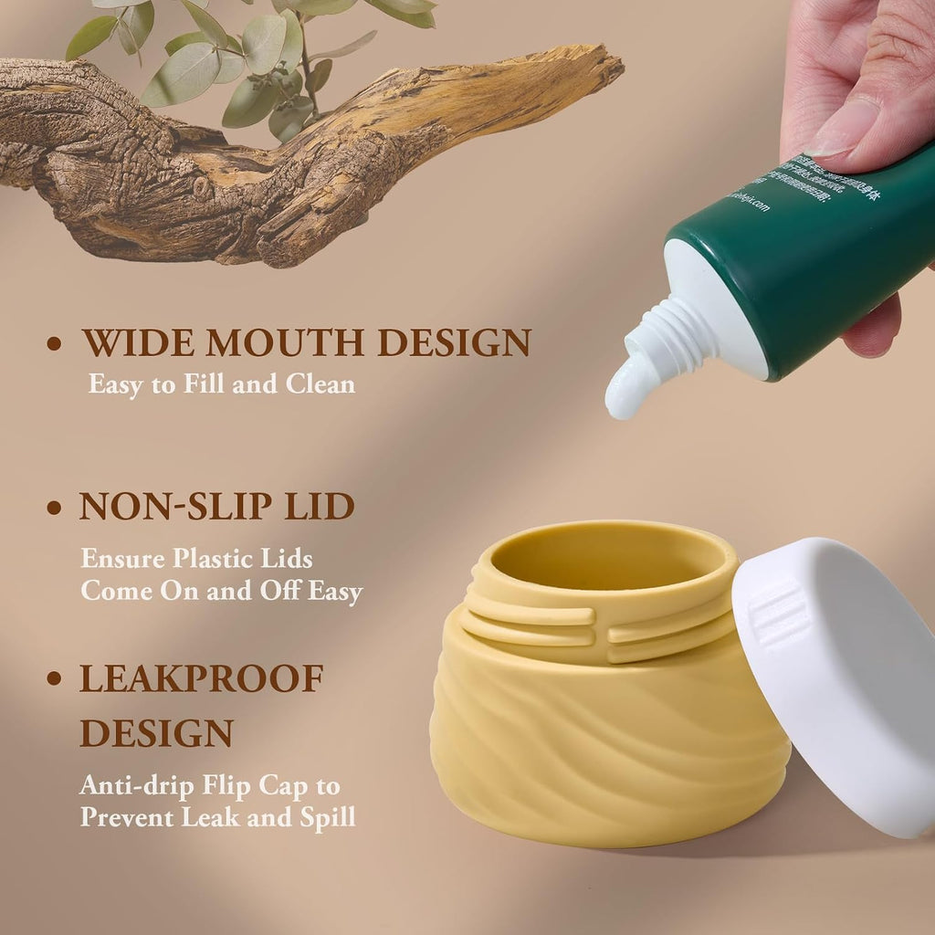 Eternal Moment Travel Containers for Toiletries 1.7 OZ Cosmetic Jar
