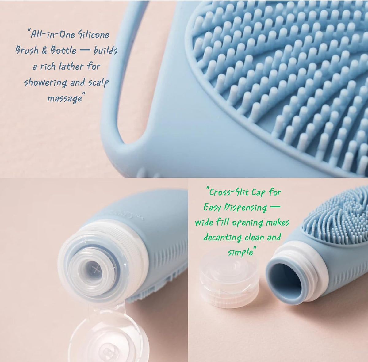 Silicone Travel Bottles for Toiletries TSA Approved Leak-Proof