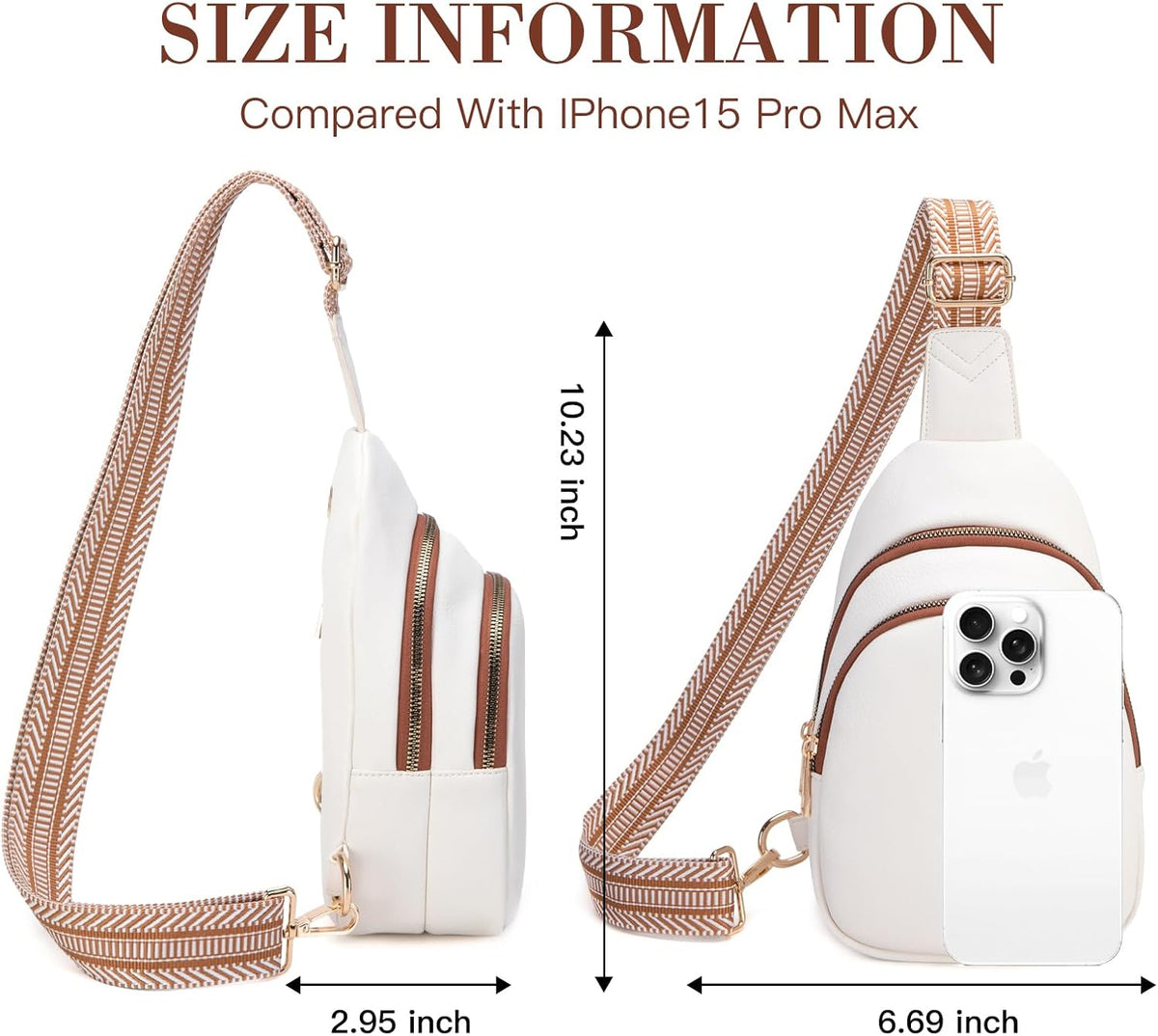 Viverte Crossbody Bags for Women Initial Sling Bag Cross Body Fanny Packs Personalized Gifts for Mom Women Wife