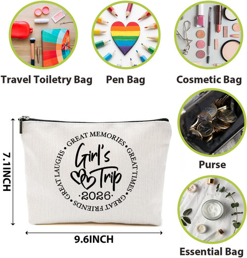 1-4 Pcs Makeup Bag - Girls Trip & Weekend Gifts, Friendship & Bride Gifts