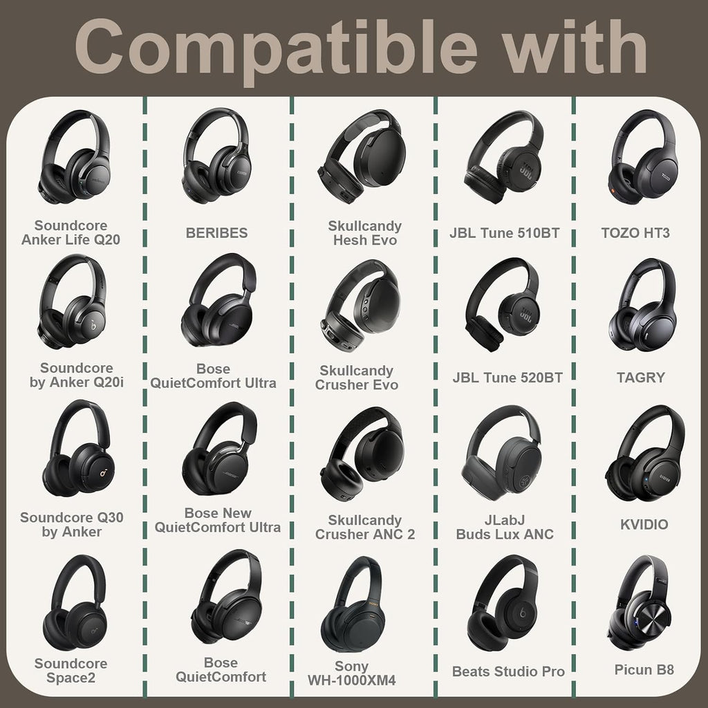 Headphone Headset Case for Folding Headphone, Deep Purple