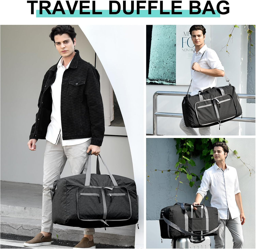 Dimayar 85L Foldable Duffle Bag for Travel, Lightweight Weekender Bags