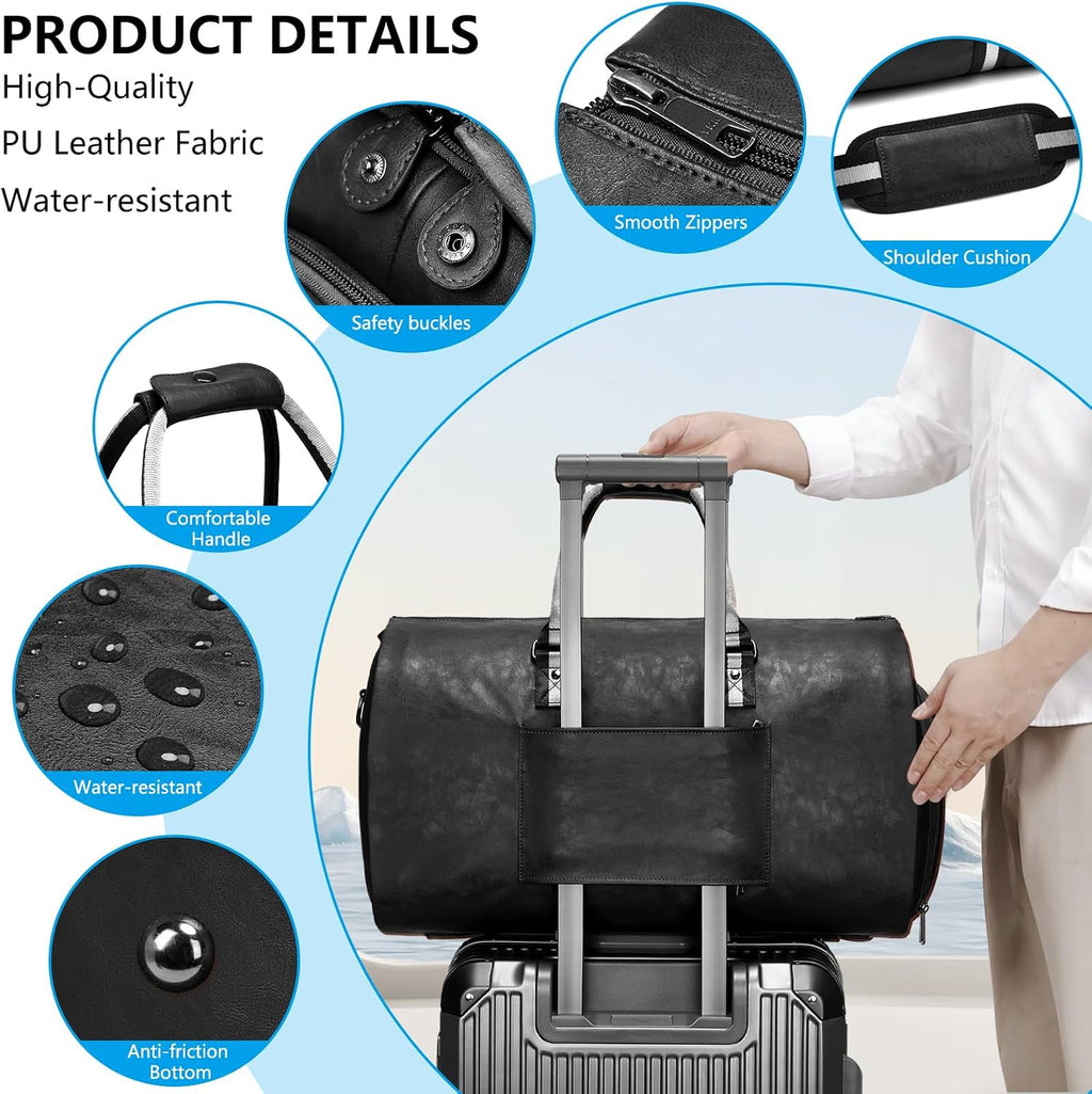 2 in 1 Carry on Convertible Garment Bags Duffel Suit Bag Travel