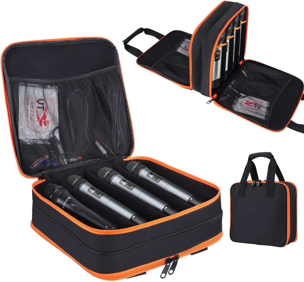 Microphone Case,Wireless Microphone Bag,Portable Storage Case