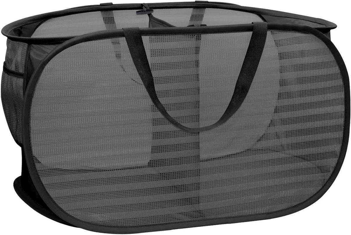 Collapsible Laundry Hamper Basket,Pop Up Mesh Divider Bag for Laundry Room