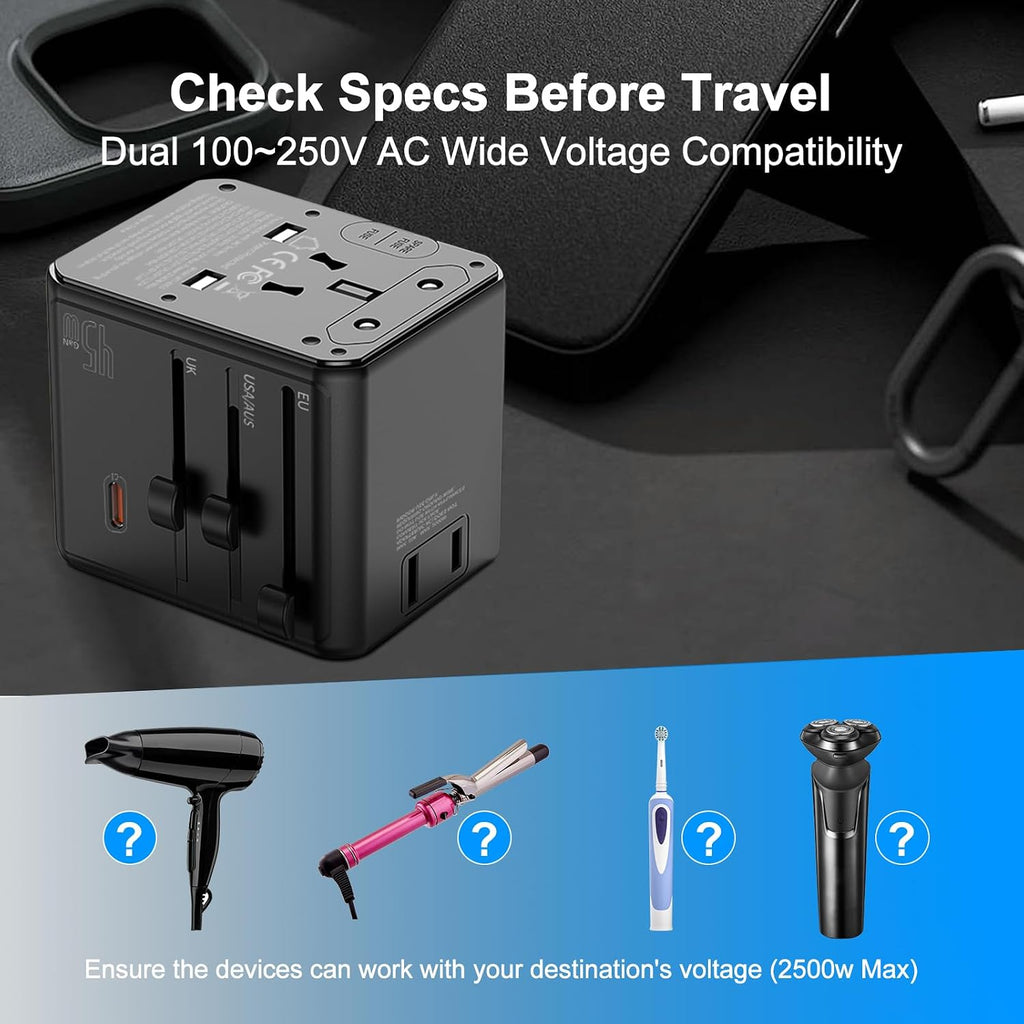 Universal Travel Adapter International Power Plug Converter