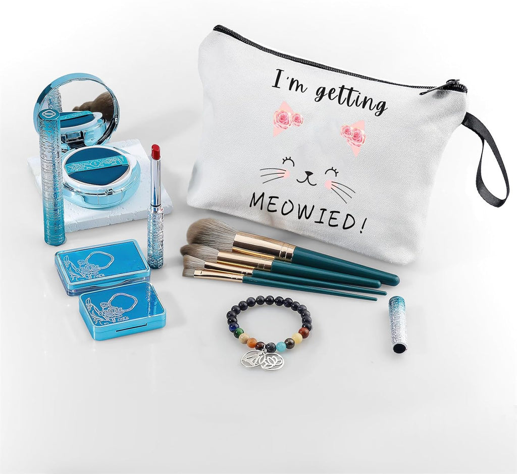 SEAMOON Bride to Be Makeup Bag, Bridal Shower Gifts for Bride Bridesmaid