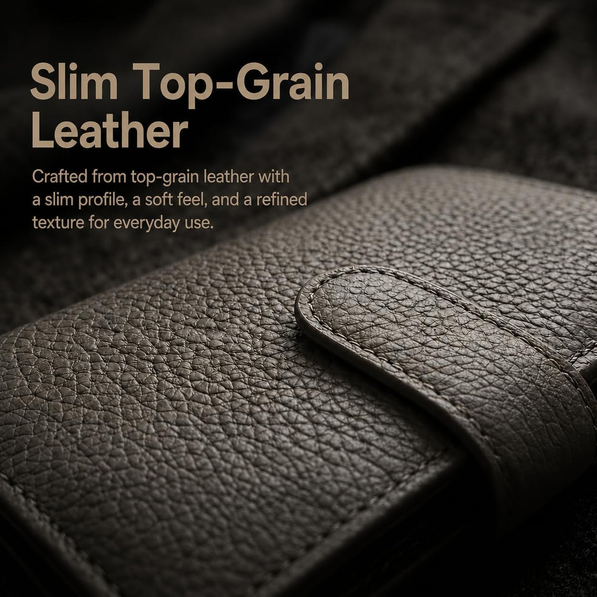 Top Grain Leather Passport Holder for Travel, RFID Blocking Wallet
